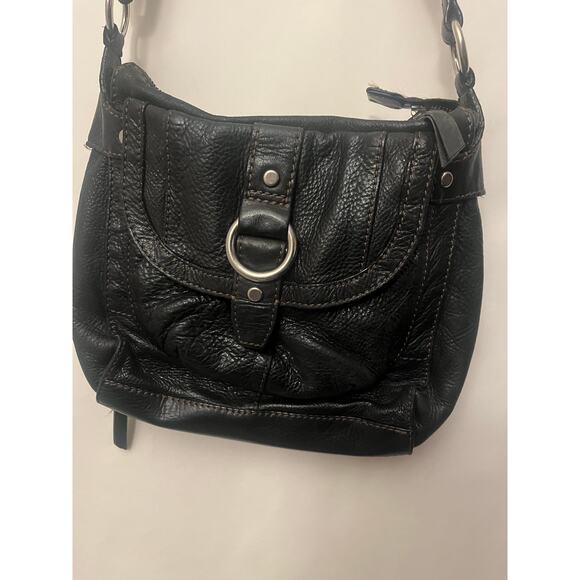 Fossil black leather crossbody bag - Picture 5 of 10